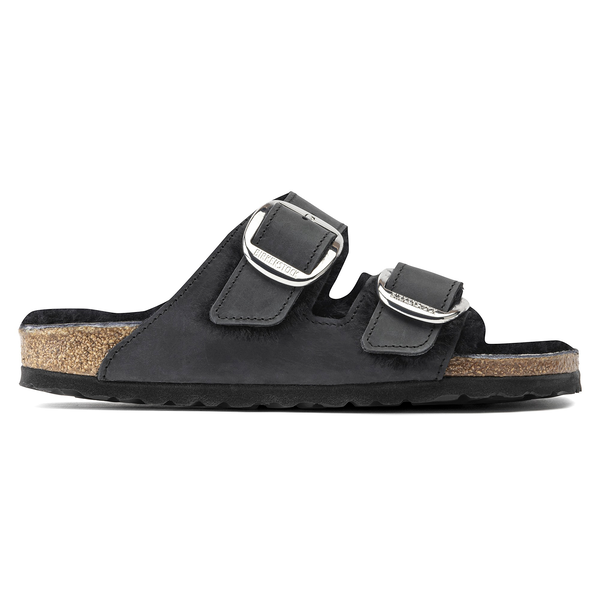 Birkenstock Arizona ženski natikači lammfell črn 1020411