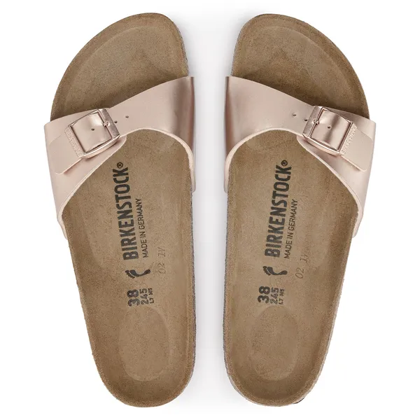 Birkenstock Madrid birkoflor filc bakrene barve ozko kopito 1023927