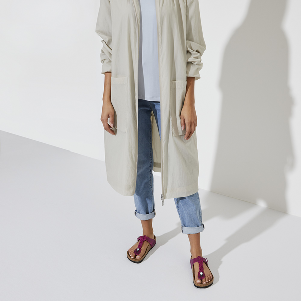 Birkenstock Gizeh Pleteni natikači v fuksija barvi 1023991