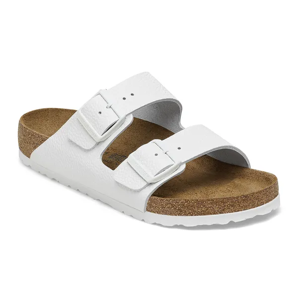 Birkenstock Arizona usnjeni bele barve regular 1025048 