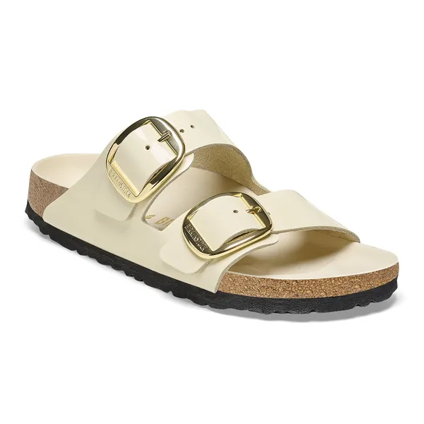 Birkenstock Arizona Big Buckle high shine ecru regular 1026173