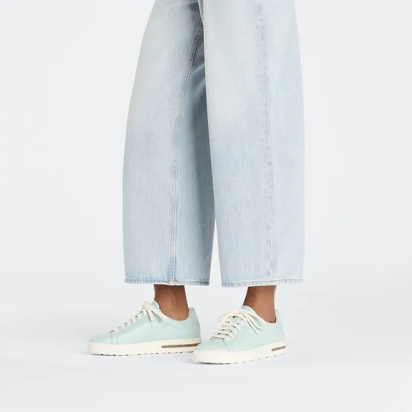 Birkenstock čevlji Bend Low gladko usnje Surf Green 1027292