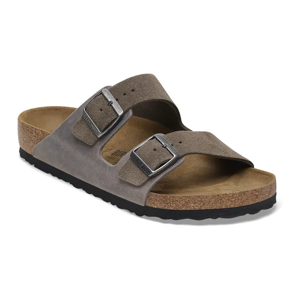 Birkenstock Arizona natikač regular oljeno usnju v kombinaciji z semiš usnjem 1029159
