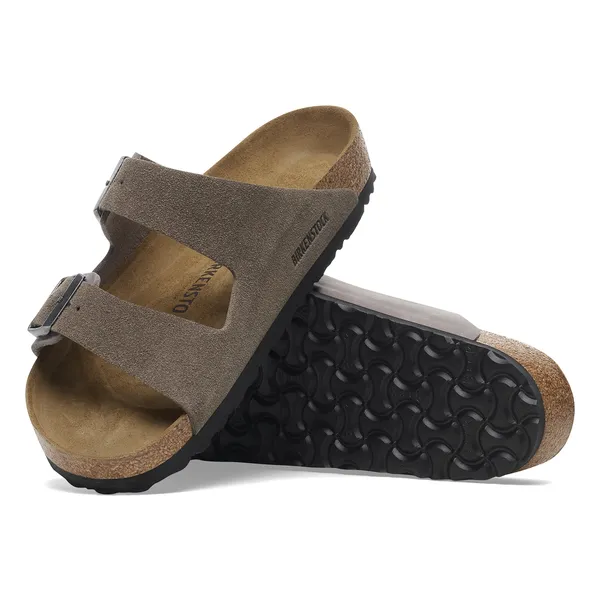 Birkenstock Arizona natikač regular oljeno usnju v kombinaciji z semiš usnjem 1029159
