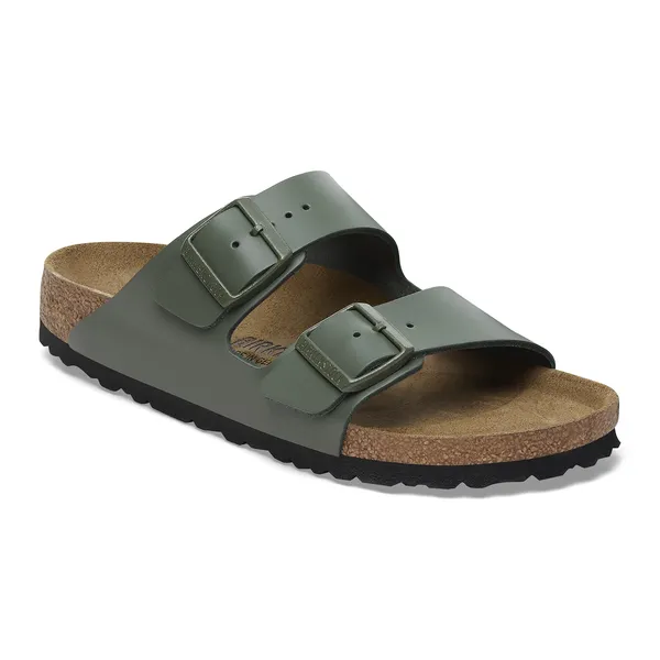 Birkenstock Arizona usnjeni natikač v thyme barvi regular 1029165 