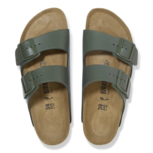 Birkenstock Arizona usnjeni natikač v thyme barvi regular 1029165 