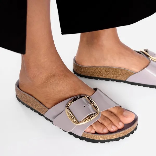  Birkenstock Madrid z veliko zaponko faded purple ozko kopito 1029843