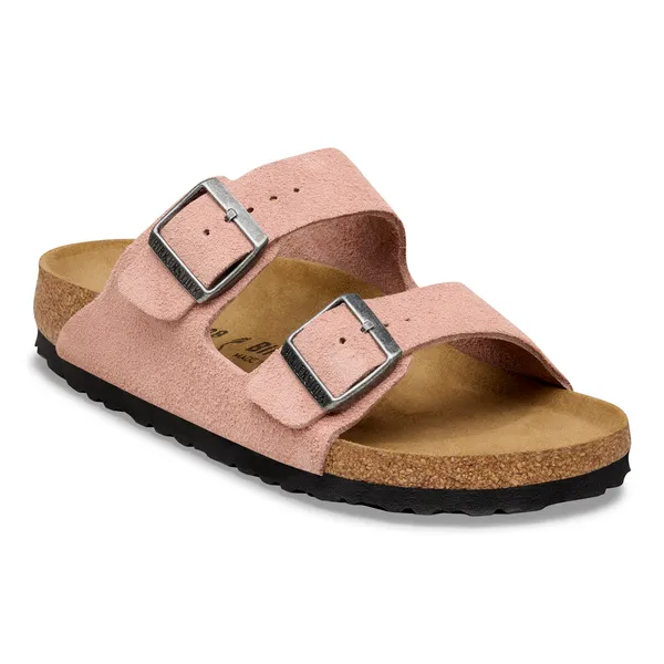 Birkenstock Arizona ženski natikač semiš roza regular kopito 1031619