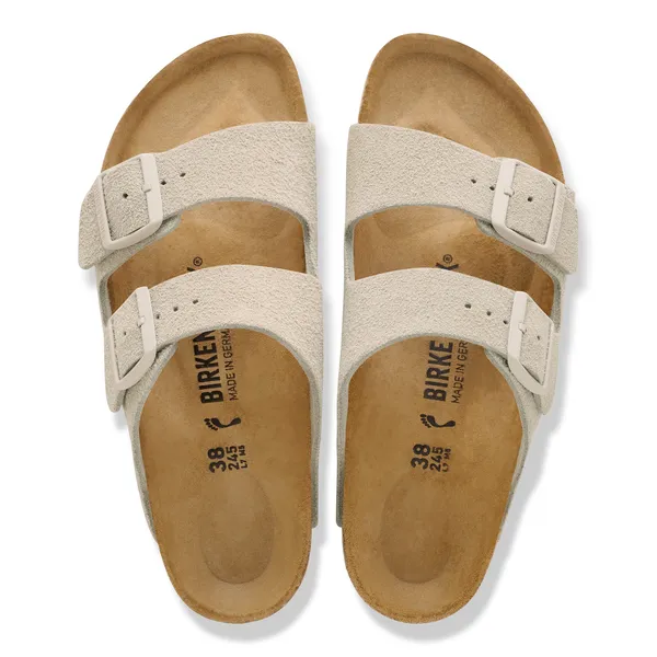 Birkenstock Arizona ženski natikač semiš oyster svetlo bež regular kopito 1031638