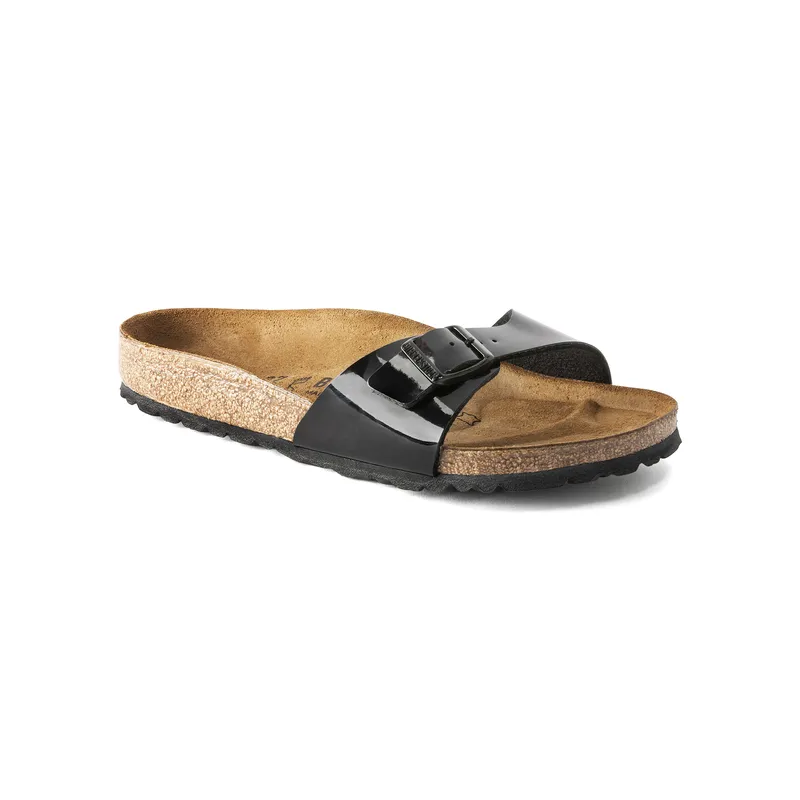 Birkenstock Madrid lakasti črni ozko kopito 40303