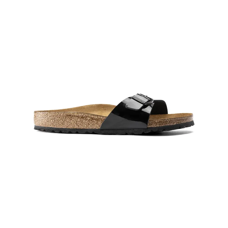 Birkenstock Madrid lakasti črni ozko kopito 40303