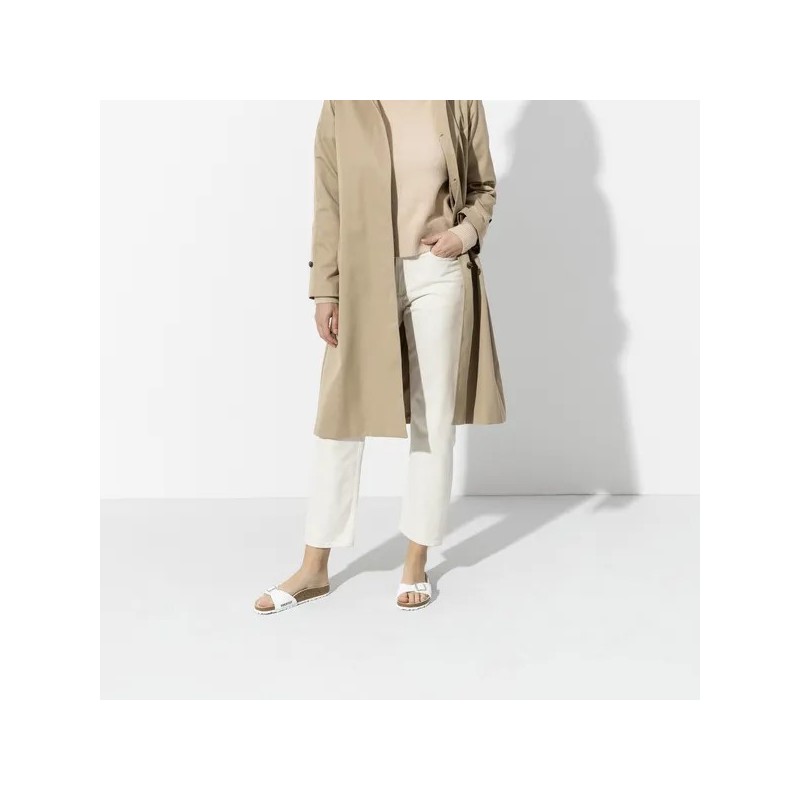 Birkenstock Madrid birkoflor filc beli ozko kopito 040733