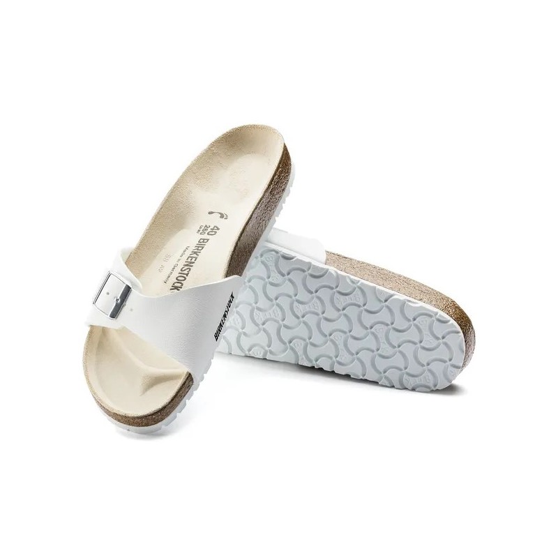 Birkenstock Madrid birkoflor filc beli ozko kopito 040733