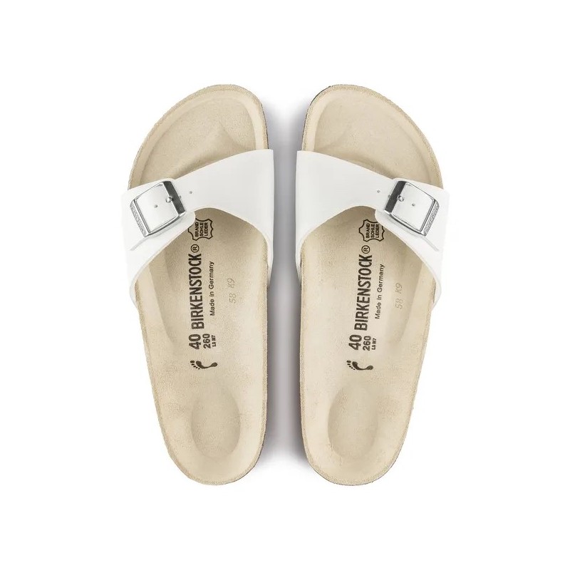 Birkenstock Madrid birkoflor filc beli ozko kopito 040733