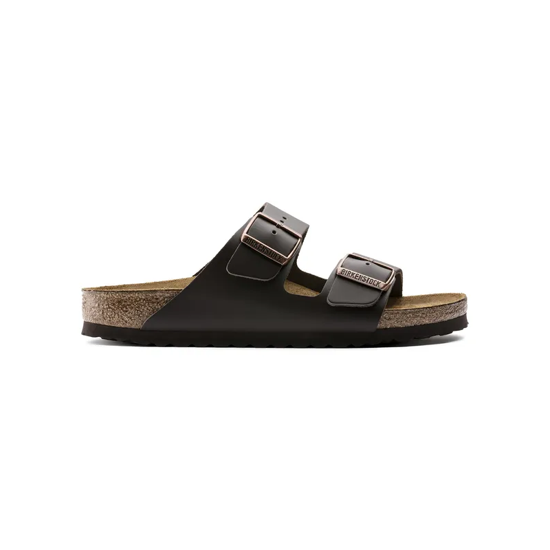 Birkenstock Arizona usnjeni v temno rjavi barvi regular 51101 