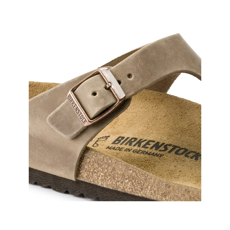 Birkenstock Gizeh unisex natikači oljeno usnje regular 943811