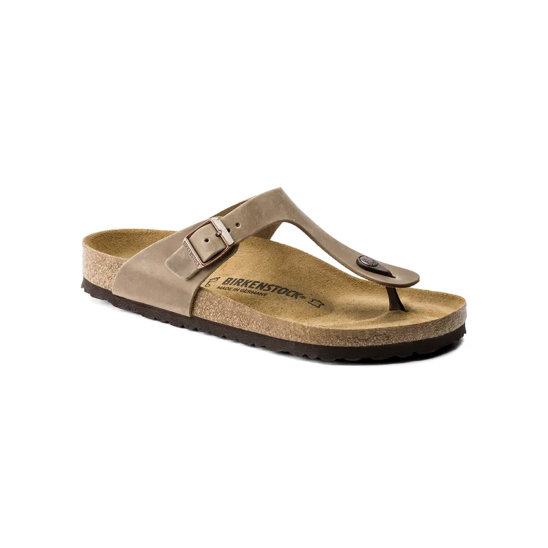 Birkenstock Gizeh unisex natikači oljeno usnje regular 943811