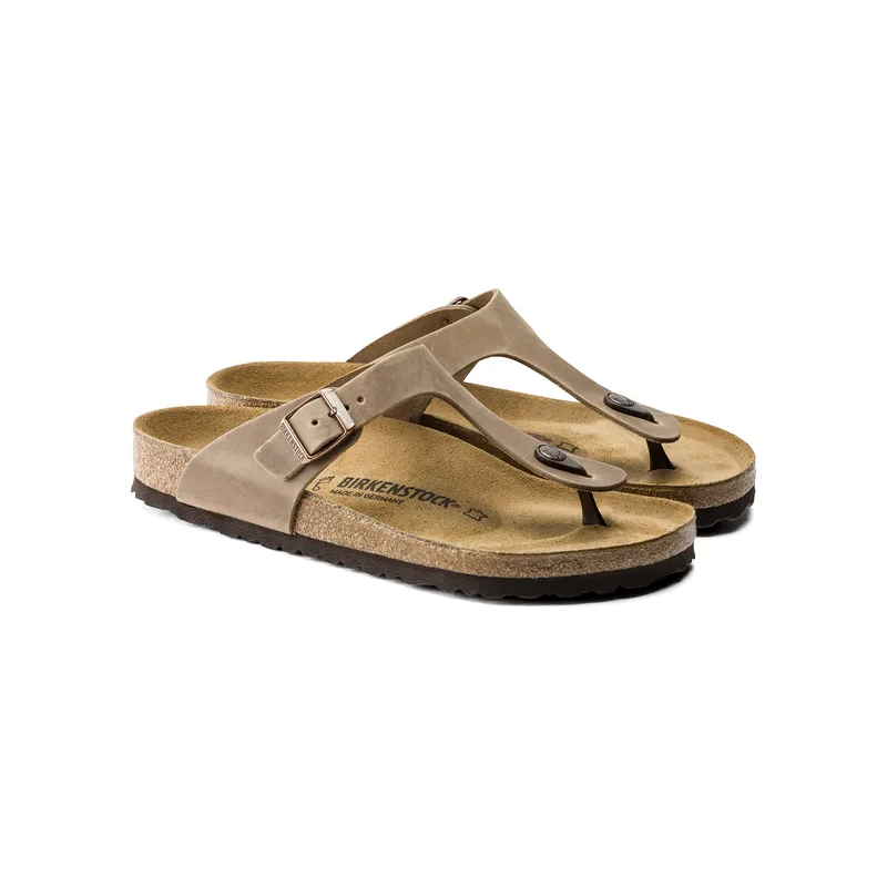 Birkenstock Gizeh unisex natikači oljeno usnje regular 943811