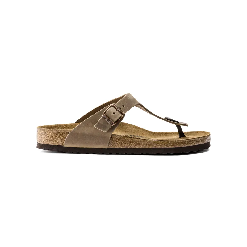 Birkenstock Gizeh unisex natikači oljeno usnje regular 943811