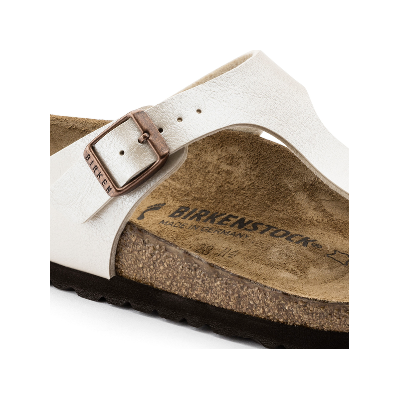 Birkenstock Gizeh birkoflor graceful pearl white regular 943871