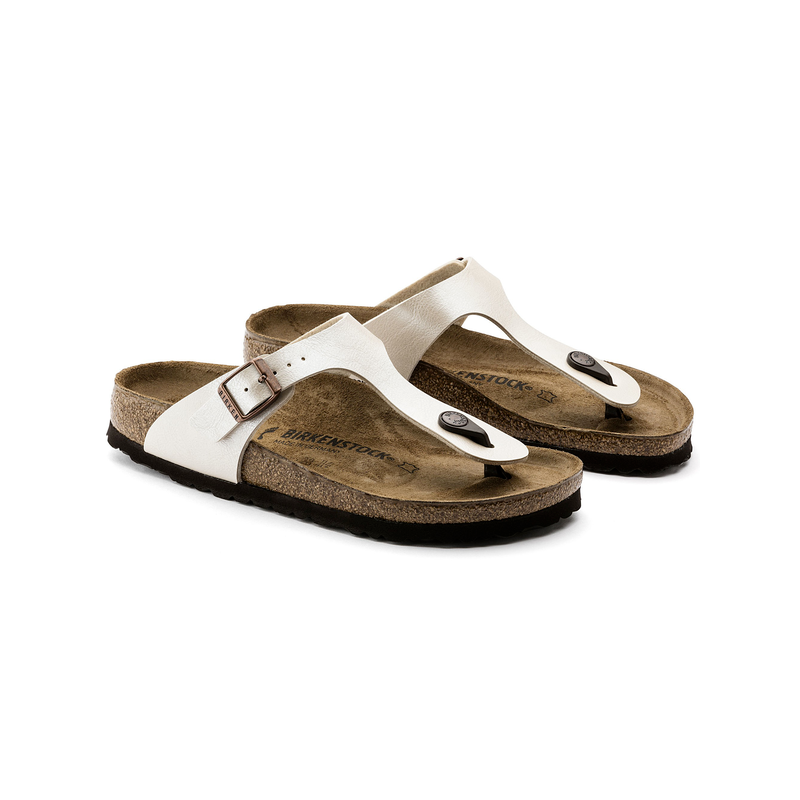 Birkenstock Gizeh birkoflor graceful pearl white regular 943871