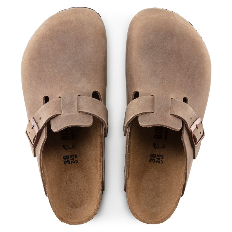 Birkenstock natikač, oljeno usnje Tabacco brown, regular kopito 0960811