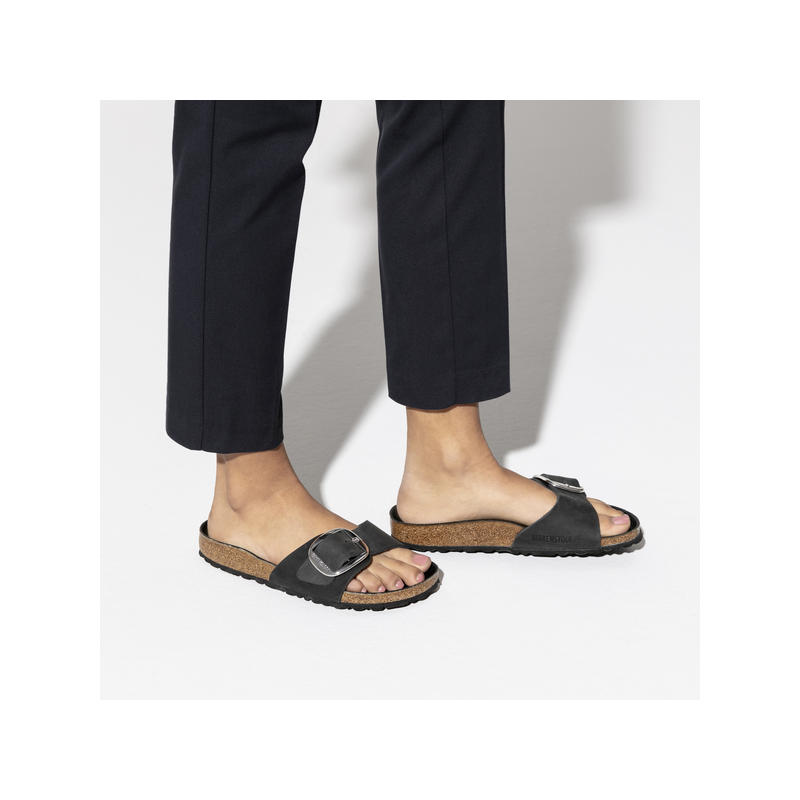  Birkenstock Madrid BB ozko kopito, oljeno usnje black 1006523