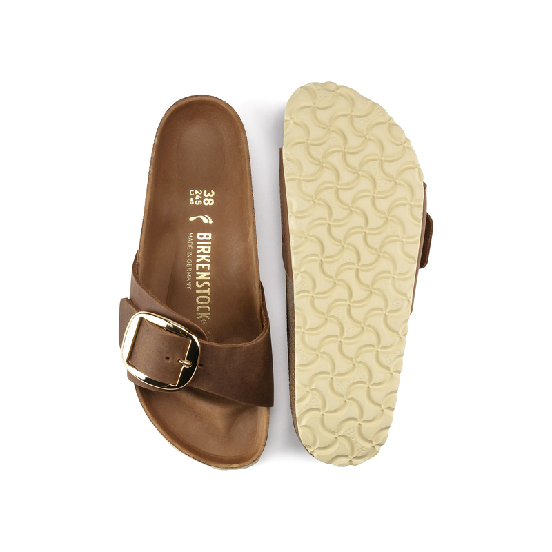 Birkenstock Madrid BB ozko kopito oljeno usnje cognac 1006525