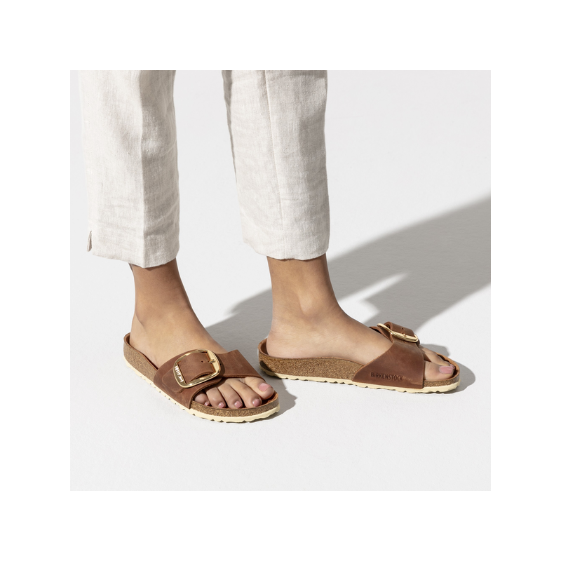 Birkenstock Madrid BB ozko kopito oljeno usnje cognac 1006525