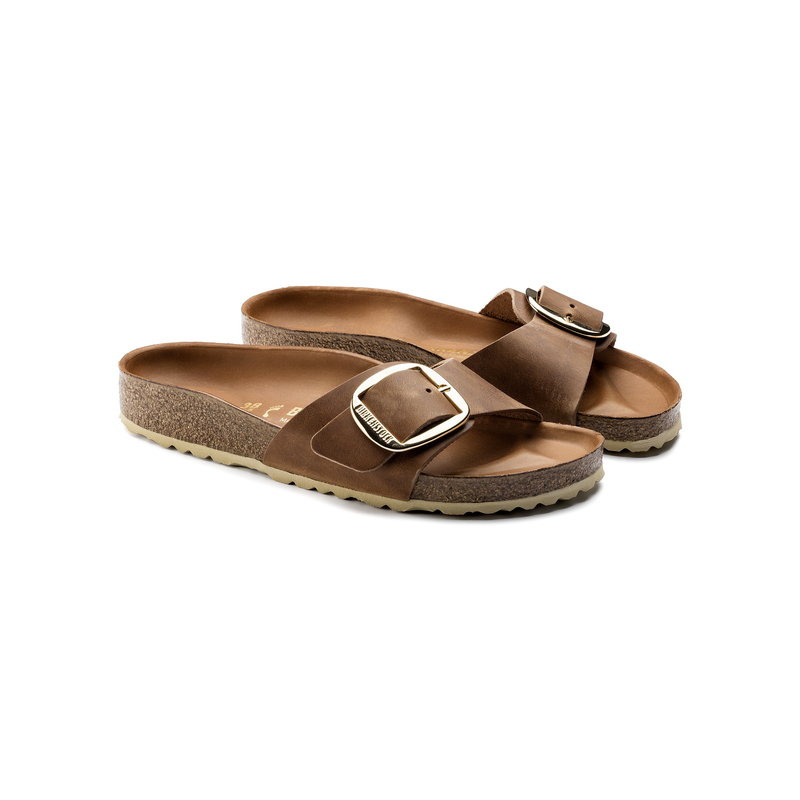 Birkenstock Madrid BB ozko kopito oljeno usnje cognac 1006525
