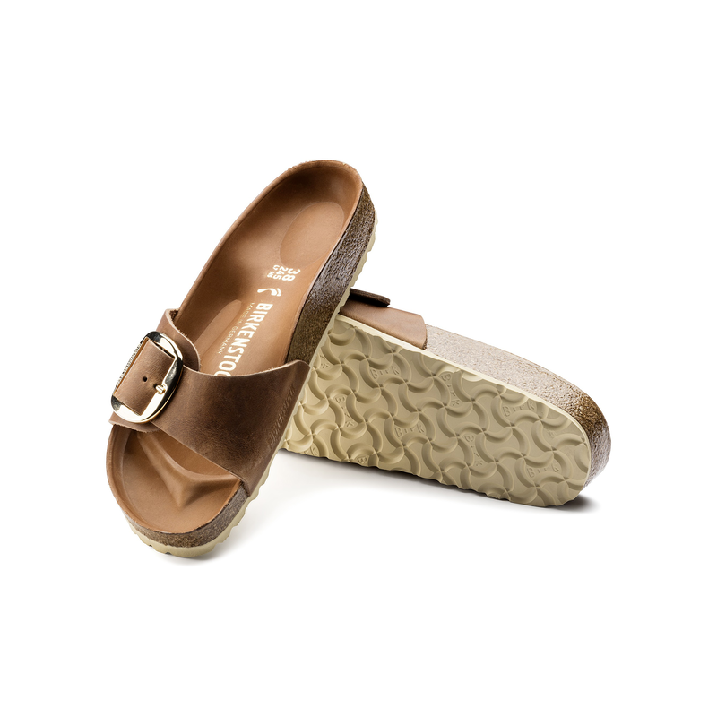 Birkenstock Madrid BB ozko kopito oljeno usnje cognac 1006525