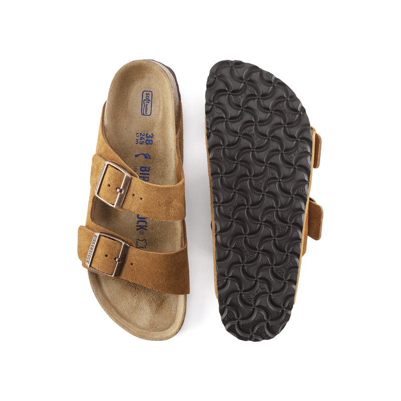 Birkenstock Arizona natikač semiš mink mehak vložek regular 1009526