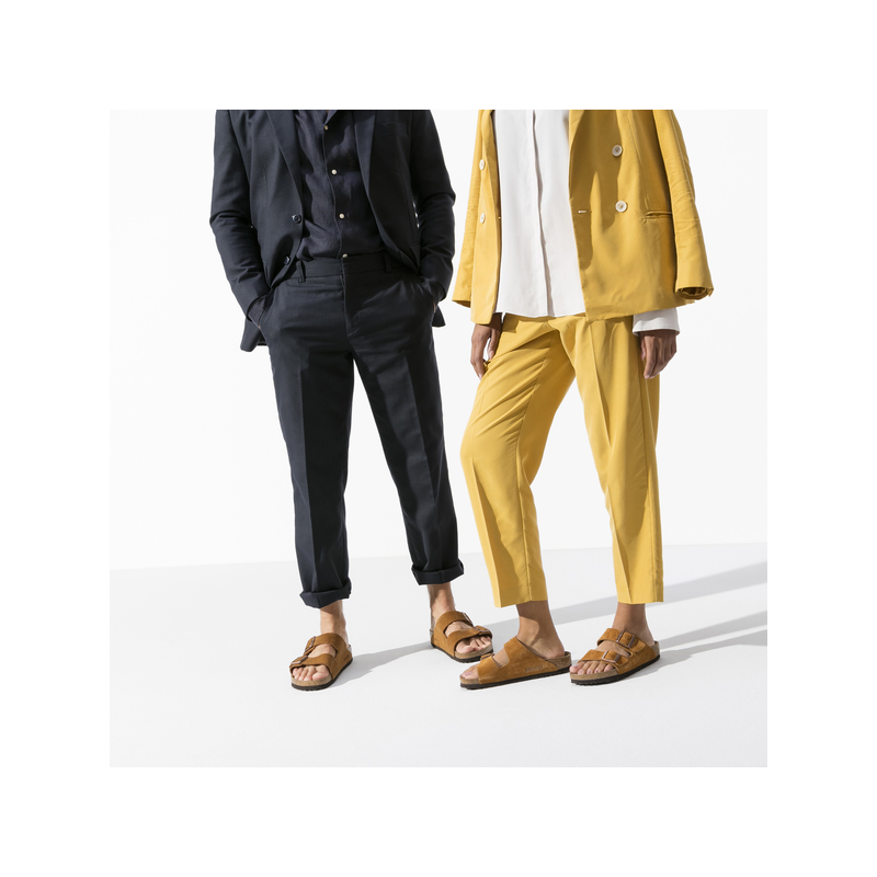 Birkenstock Arizona natikač semiš mink mehak vložek regular 1009526