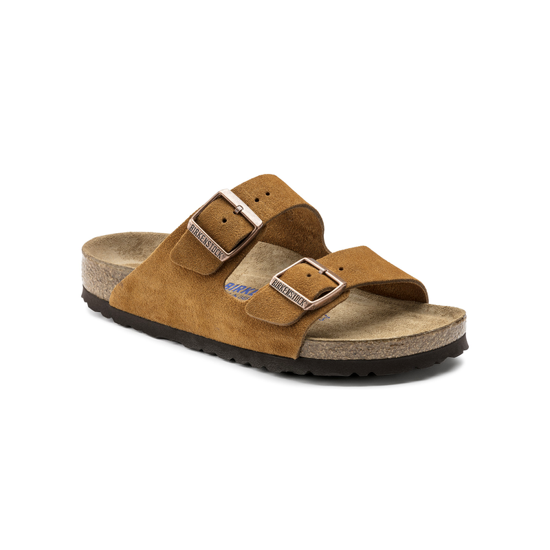 Birkenstock Arizona natikač semiš mink mehak vložek regular 1009526