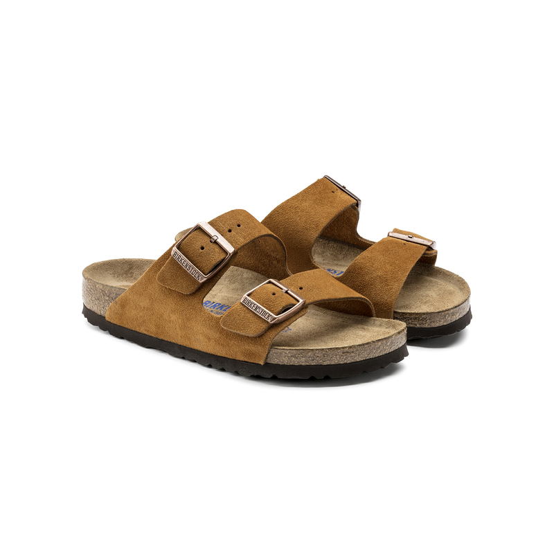 Birkenstock Arizona natikač semiš mink mehak vložek regular 1009526