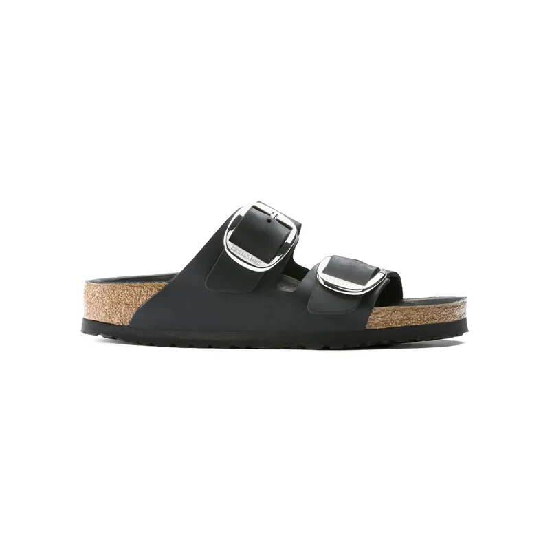 Birkenstock Arizona Big Buckle oljeno usnje črni regular 1011074