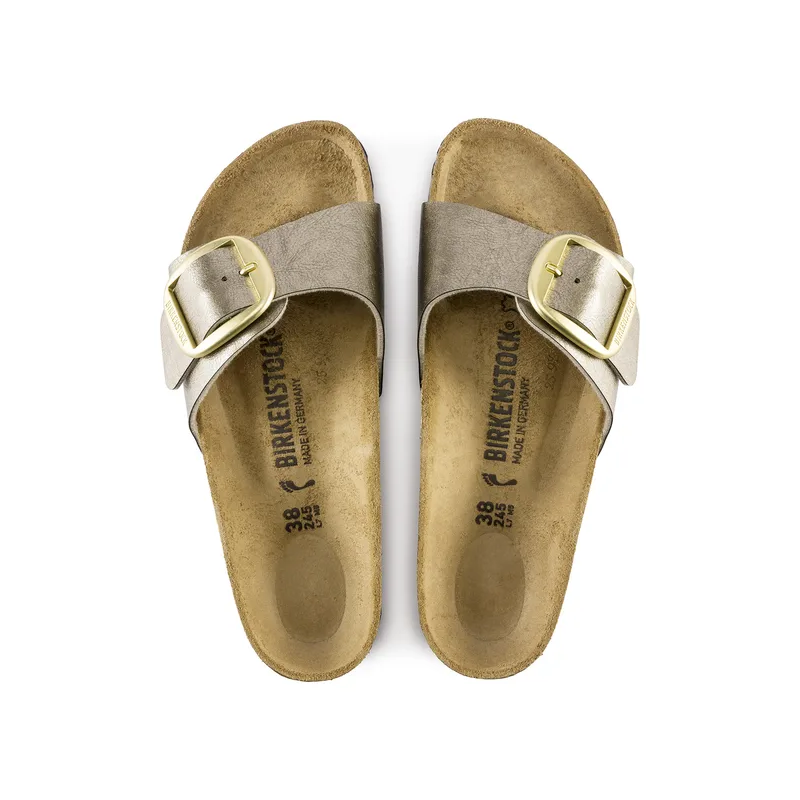 Birkenstock Madrid Birkoflor filc BB taupe barve ozko kopito 1016237