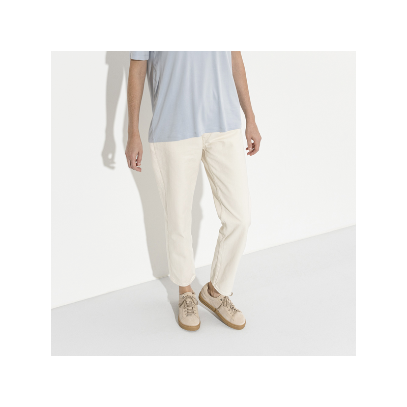 Birkenstock čevlji Bend low semiš usnje v bež barvi 1019137