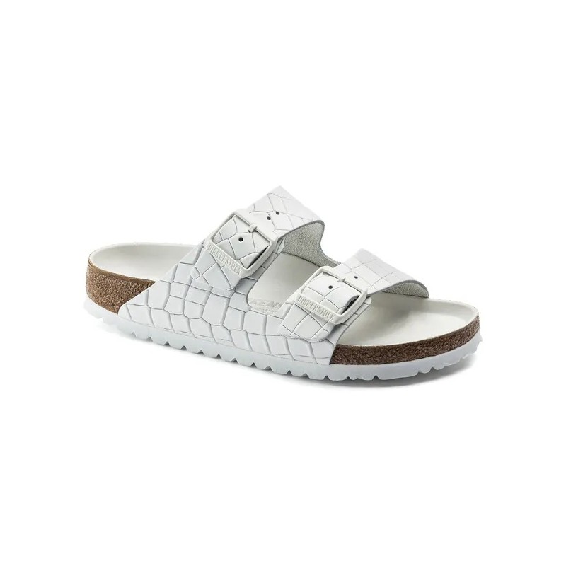 Birkenstock Arizona BS white croco stamp regular 1019228