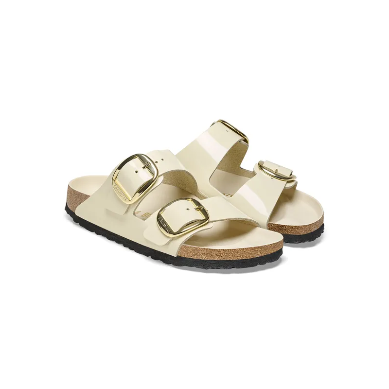 Birkenstock Arizona Big Buckle high shine ecru regular 1026173