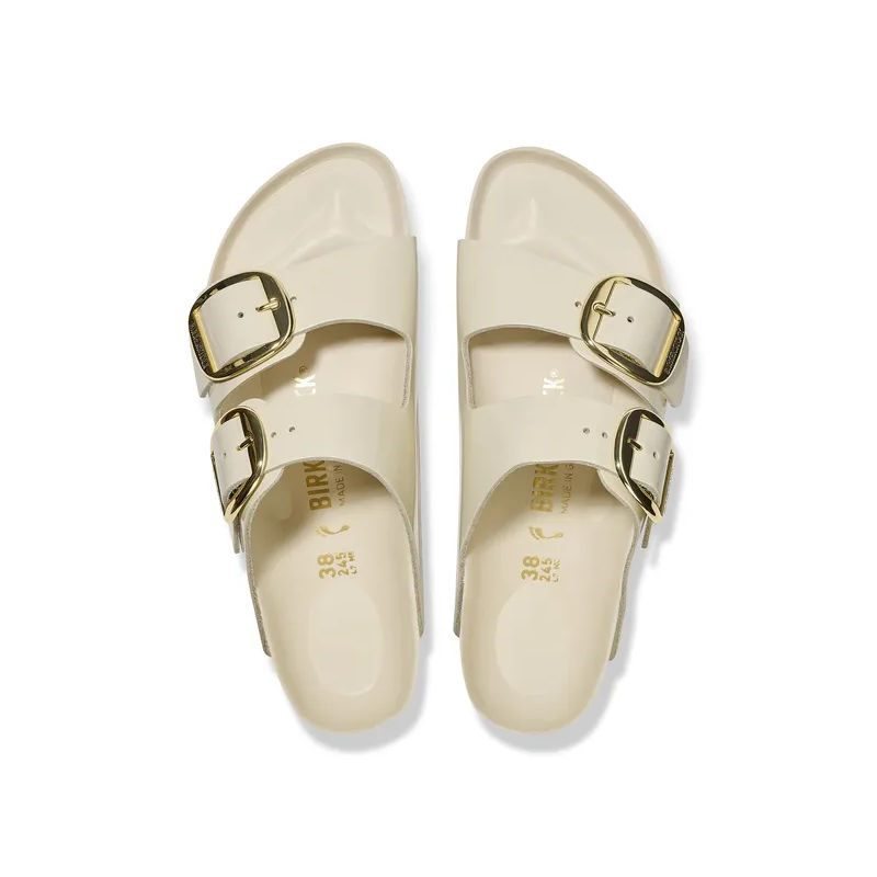 Birkenstock Arizona Big Buckle high shine ecru regular 1026173