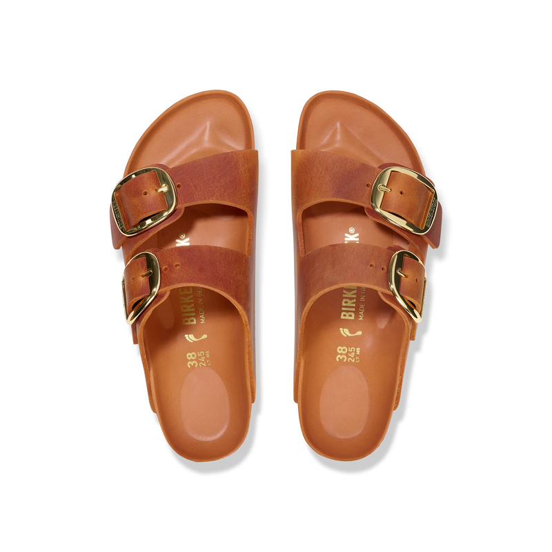 Birkenstock Arizona Big Buckle oljeno usnje burnt orange regular 1026609