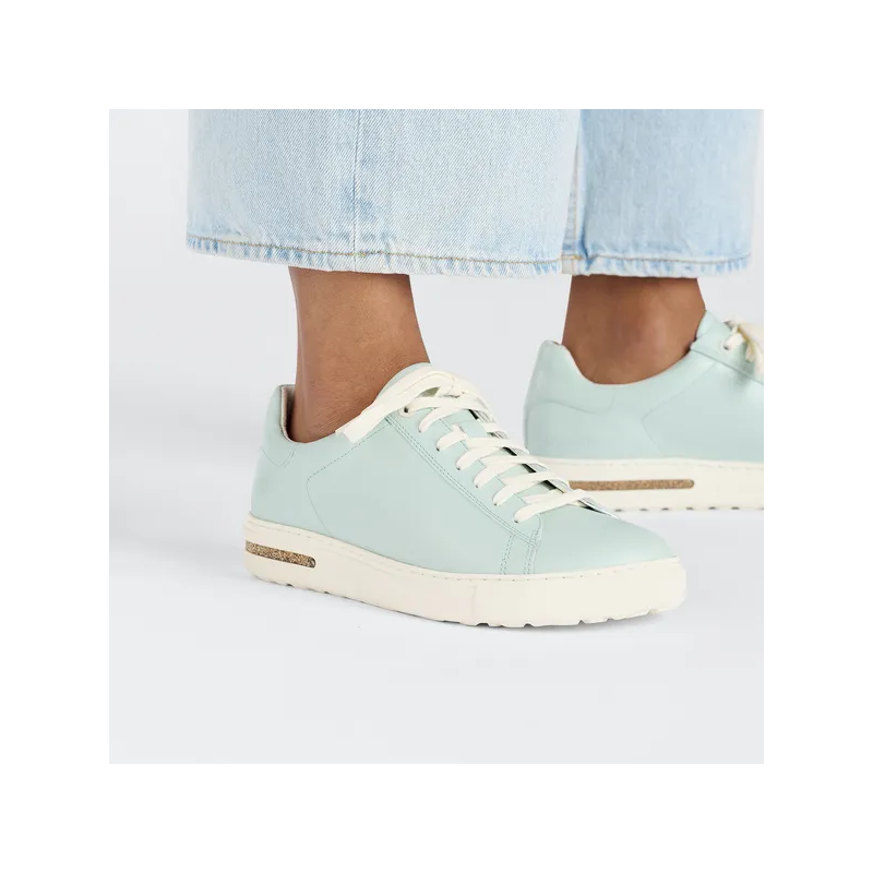 Birkenstock čevlji Bend Low gladko usnje Surf Green 1027292