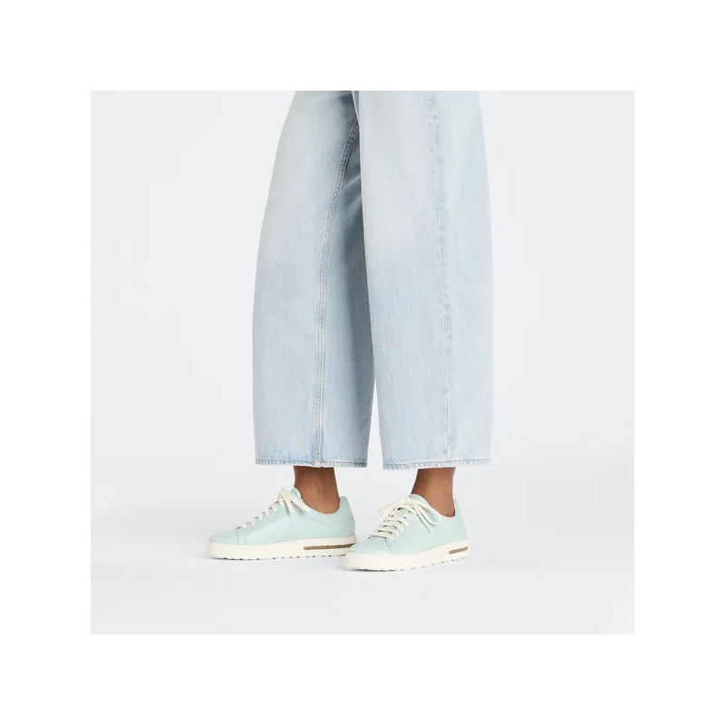 Birkenstock čevlji Bend Low gladko usnje Surf Green 1027292