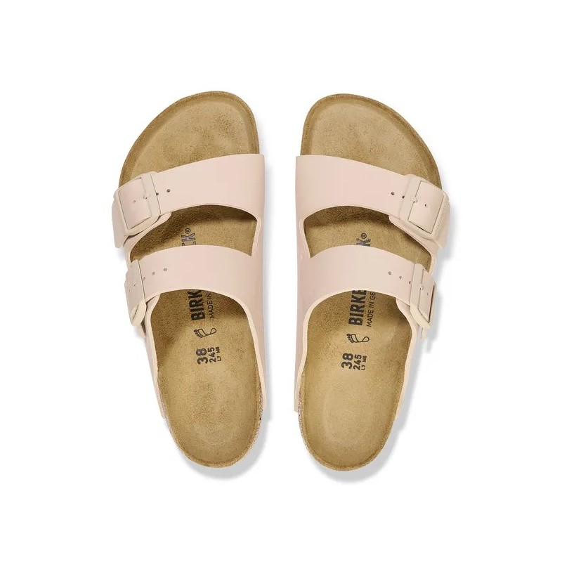 Birkenstock Arizona ženski natikač Birkoflor filc v novi bež barvi regular 1027721