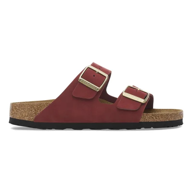 Birkenstock Arizona usnjeni natikač v barvi zinfandel kopito regular ter mehak vložek 1028669