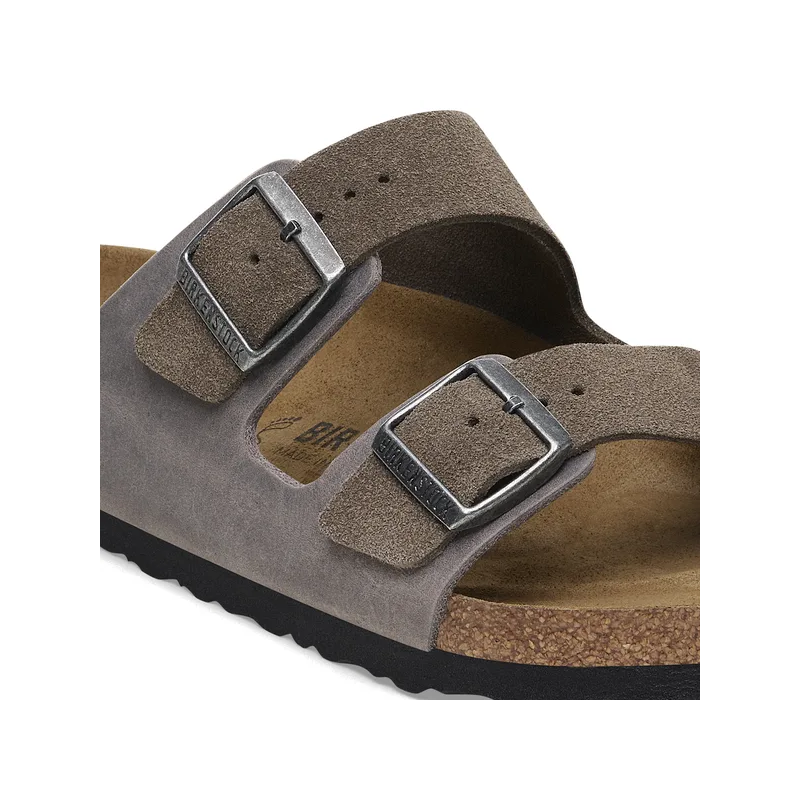 Birkenstock Arizona natikač regular oljeno usnju v kombinaciji z semiš usnjem 1029159