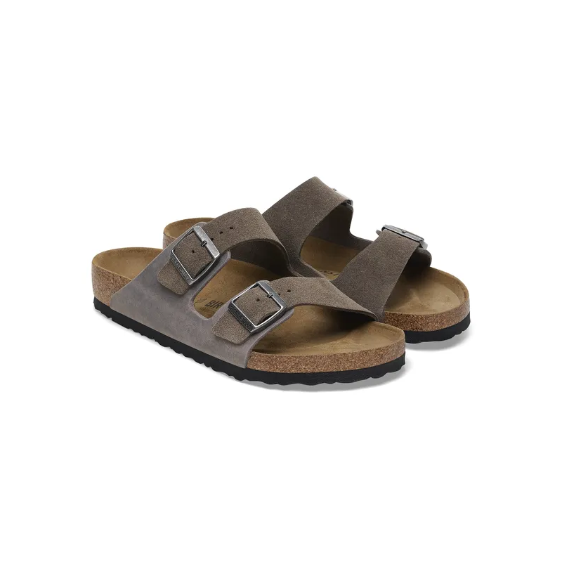 Birkenstock Arizona natikač regular oljeno usnju v kombinaciji z semiš usnjem 1029159