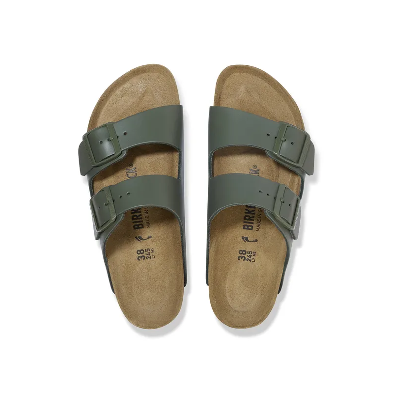 Birkenstock Arizona usnjeni natikač v thyme barvi regular 1029165 