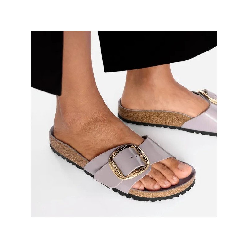 Birkenstock Madrid z veliko zaponko faded purple ozko kopito 1029843